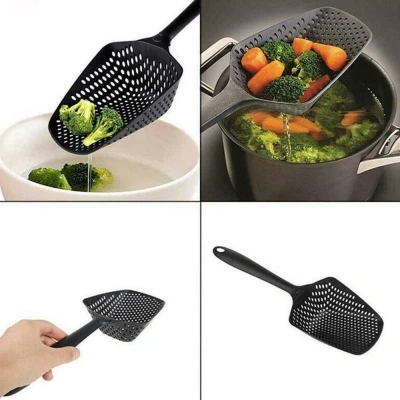Afbeelding van Creatieve Koken Schoppen Voedsel Zeef Scoop Nylon Lepel Afvoer Gadgets Grote Vergiet Soep Filter Huishouden Keuken Accessoires