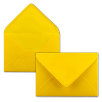 Afbeelding van Neuser Kleurrijke enveloppen formaat C6 162 x 114 mm zelfklevende 75 12 honinggeel