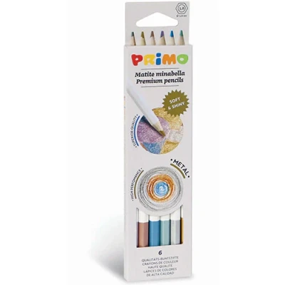 Afbeelding van Primo minabella kleurpotloden metallic 6st