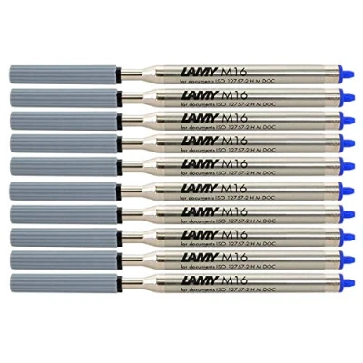 Afbeelding van Metalen balpenvullingen Lamy M 16, onuitwisbaar, lijnbreedte: M, blauw, voordeelpak van 10