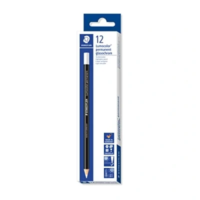 Afbeelding van STAEDTLER Trockenmarker permanent wei§ 12 StŸck