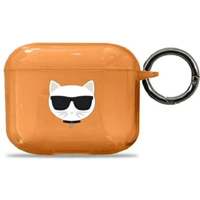 Afbeelding van Karl Lagerfeld KLA3UCHFO AirPods 3 cover oranje/oranje Choupette