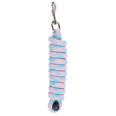 Afbeelding van Harry&#039;s Horse Halstertouw Mounty Musketon Zilver 2m Lila/Turquoise/Grijs Agradi.be