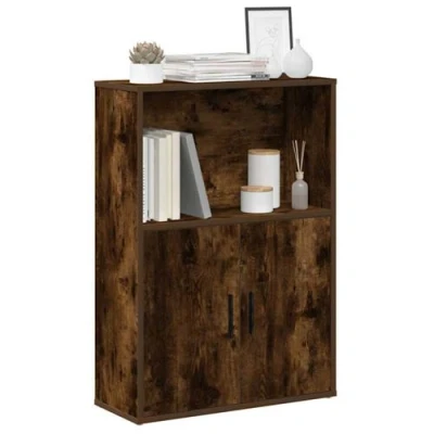 Afbeelding van vidaXL Boekenkast 60x24x85 cm bewerkt hout gerookt eikenkleurig