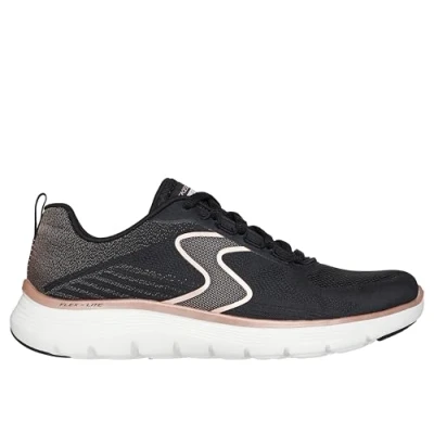 Afbeelding van Skechers Flex Appeal 5.0 sneakers zwart glitter Maat 41 Extra comfort Memory Foam