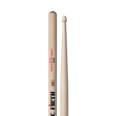 Afbeelding van Vic Firth AJ2 Sticks, American Jazz, Wood Tip Drumsticks