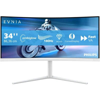 Afbeelding van Philips Evnia 34M2C5501A/00 QHD Curved Ultrawide Gaming Monitor 180Hz 34 inch