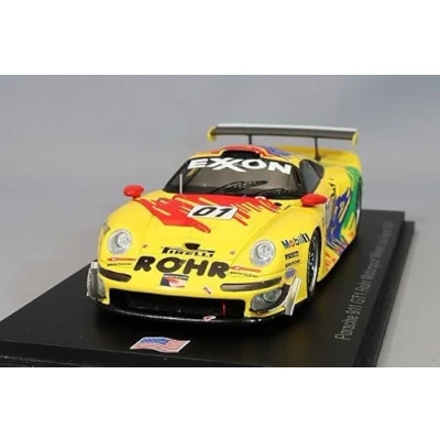 Afbeelding van Porsche 911 GT1 Spark Modelauto 1:43 1997 Allan McNish / Andy Pilgrim Jochen Rohr