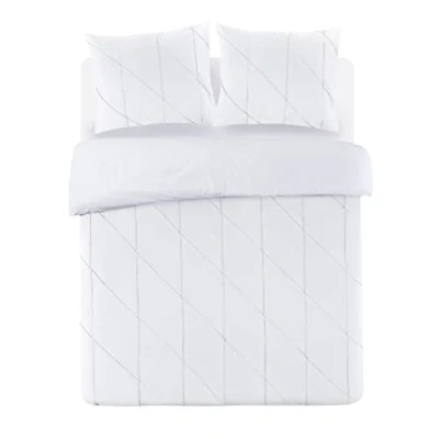 Afbeelding van Papillon Canberra Dekbedovertrek Eenpersoons 140x200/220 cm Wit