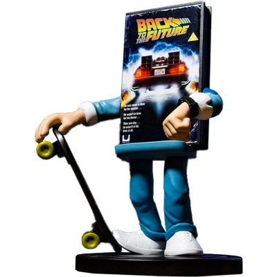 Afbeelding van Numskull Power Idolz Back to the Future Marty McFly Draadloze telefoonoplader met lichtgevende basis 10w snel laden