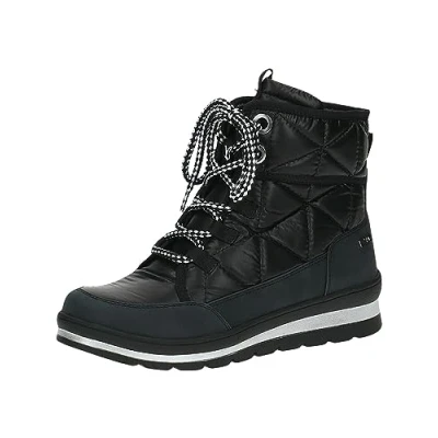 Afbeelding van Caprice Snowboots, Dames, Maat: 39, Black comb Textiel/ synthetisch