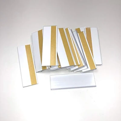 Afbeelding van 100 stuks zelfklevende labelhouders 30 mm x wit, individuele prijskaartjes mm, prijskaartjes, etiketten