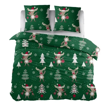 Afbeelding van Snoozing Gina Dekbedovertrek Tweepersoons 200x200/220 cm Groen