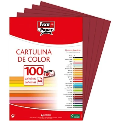 Afbeelding van Fixo Paper 1110450 dozen, A4, 180 g, granaat, 100 stuks