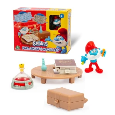 Afbeelding van De smurfen, set met functies en 1 exclusief figuur 5,5 cm accessoires, laboratoriummodel grote speelgoed voor kinderen vanaf 3 jaar, PUF182