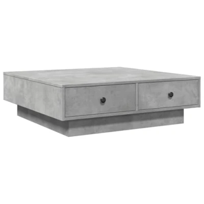Image de vidaXL Table basse gris béton 90x90x28 cm bois d&#039;ingénierie806916