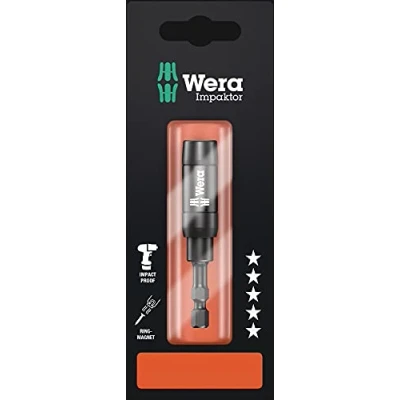 Afbeelding van Wera 897/4 Impaktor R Satz 05073990001 Bithouder met ringmagneet/afsluitring, zwart