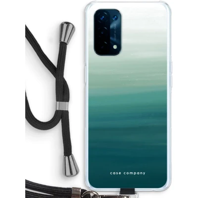 Afbeelding van Case Company® hoesje met Koord geschikt voor Oppo A93 5G Ocean Telefoonhoesje Zwart Bescherming aan alle Kanten en Over de Schermrand