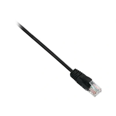 Image de V7 Cordon de raccordement RJ 45 (M) pour 1 m UTP CAT 6 moulé, sans crochet noir