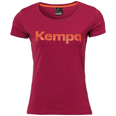 Afbeelding van Kempa Graphic T shirt voor dames, Donker rood
