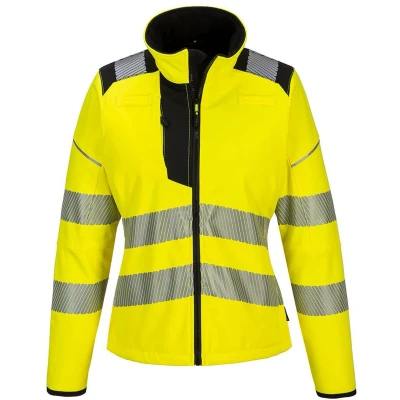 Afbeelding van PW3 Hi Vis dames Softshell maat XL, YeBk