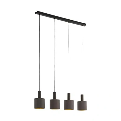 Afbeelding van Landelijke Eglo Hanglamp Concessa 1 Donkerbruin Bruin