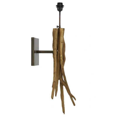 Afbeelding van Light &amp; Living Wandlamp BLUMA cm naturel bruin