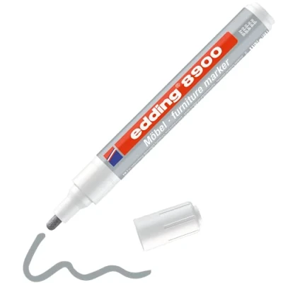 Afbeelding van Viltstift edding 8900 meubel rond 1.5 2mm grijs blister à 1 stuk