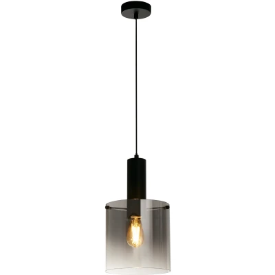 Afbeelding van Zweden hanglamp, 1 lamp, staal, glas, E27