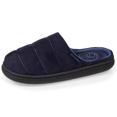 Afbeelding van Isotoner zeer comfortabele pantoffels voor heren, verend effect met een moderne look, Marinier