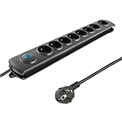 Image de Parasurtenseur qoltec 8 prise de courant 1.8m 50113
