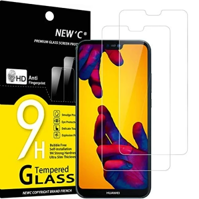 Afbeelding van NEW&#039;C 2 Stuks, Screen Protector voor Huawei P20 Lite, Gehard Glass Schermbeschermer Film 0.33 mm ultra transparant, resistent, anti kras, vingerafdrukken