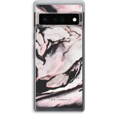 Afbeelding van Case Company® hoesje geschikt voor Google Pixel 6 Pro Roze stroom Soft Cover Telefoonhoesje Bescherming aan alle Kanten en Schermrand