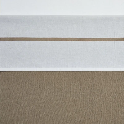 Afbeelding van Meyco Wieg Laken Bies Taupe