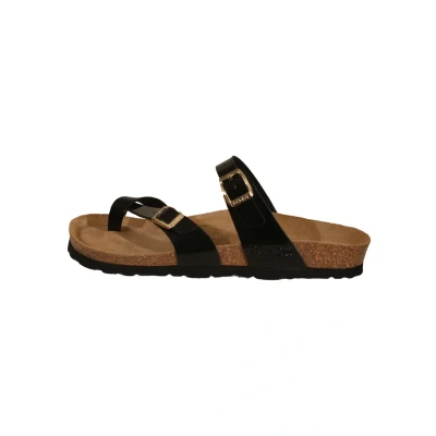Afbeelding van Rohde alba 5575 teenslippers voor dames, zwart.