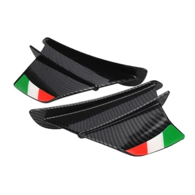 Afbeelding van aileron latéral de moto Kit D&#039;ailes Aérodynamiques Pour Ducati 899 959 1198 1198S 1199 1299 Panigale V4 V4S V4R V2 Supersport S(Carbon fiber B)