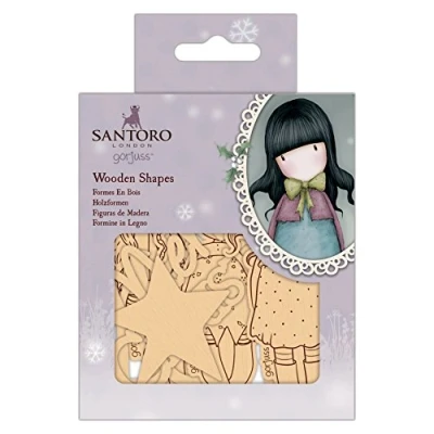 Afbeelding van Wooden Shapes (20pk) Santoro