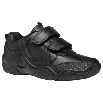 Afbeelding van Geox Wader Sneakers laag voor kinderen, Maat: 31, Black Leer/ synthetisch