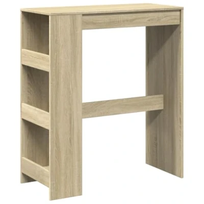 Afbeelding van Bartafel met rekken 90x40x103,5 cm hout sonoma eikenkleur