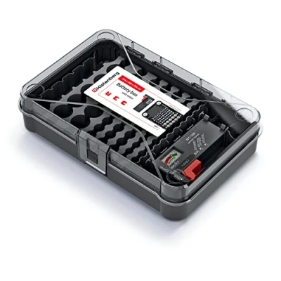 Afbeelding van Kistenberg Batterijdoos Batterijhouder voor batterijen met batterijtester