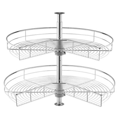 Image de VEVOR Tourniquet Cuisine Plateau Tournant pour Meuble d’Angle 2 Niveaux 71 cm