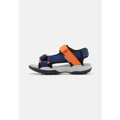 Afbeelding van Geox J Borealis Outdoorsandalen voor kinderen, Maat: 38, Navy/orange Schoenen