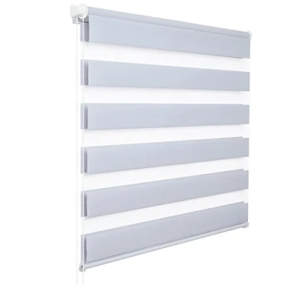 Afbeelding van WOLTU VH5517gr Verduisteringsgordijn voor binnenruimtes zonder boren, oprolbaar, met Klemmfix zijklem, deurramen, 45 x 150 cm, grijs