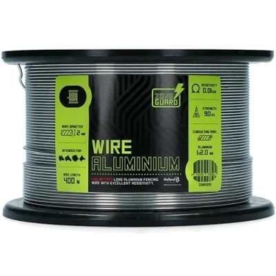 Afbeelding van ZoneGuard Aluminium Draad Basic 400m Grijs 400 m