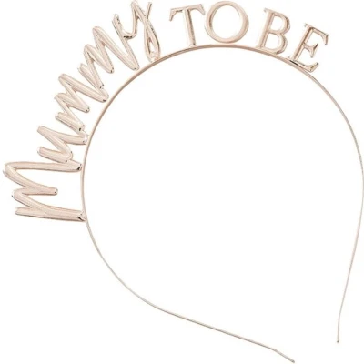 Afbeelding van Tiara Mummy to Be Rosegoud 17x19cm per stuk