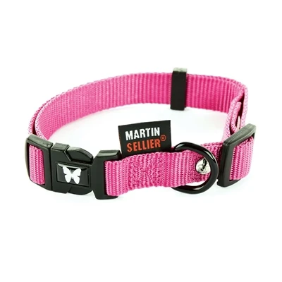 Afbeelding van Martin Sellier Halsband Nylon Roze Verstelbaar 16 MMX30 45 CM (366259)