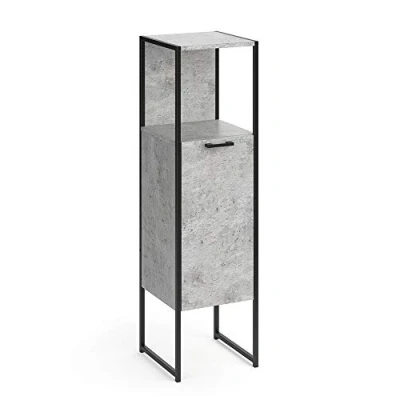 Afbeelding van Vicco Halfhoge kast Fyrk, Beton/Beton, 33 x 120.4 cm
