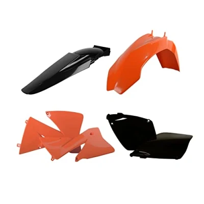 Afbeelding van Polisport Plastickit KTM EXC125 EXC200 EXC250 EXC300 EXC400 EXC520 2001 2002 EXC380 Oranje / Zwart