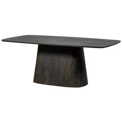 Afbeelding van WOOOD Leah Eettafel MDF Donkerbruin 76x200x105