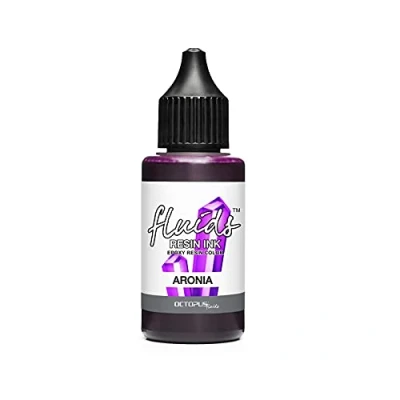 Afbeelding van Octopus Fluids hars Ink ARONIA, alcoholinkt voor epoxyhars en uv hars, alcohol inkt kunst, kleurstof 30 ml, paars